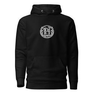 Publisher Dark Hoodie apparel mockup